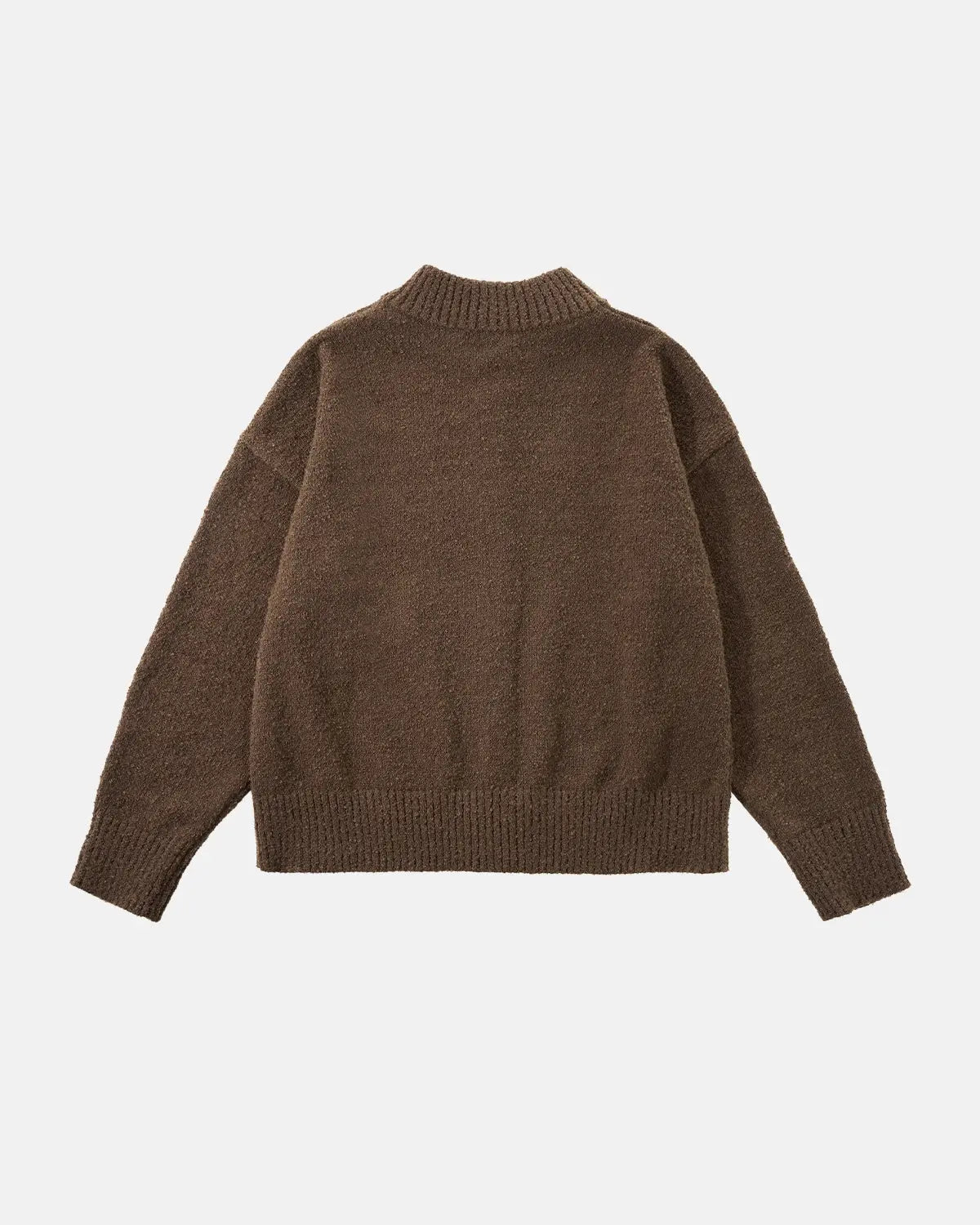 Inflation Streetwear Old Money style knitwear zip-up sweater with classic design and cozy fit, ideal for casual streetwear looks.