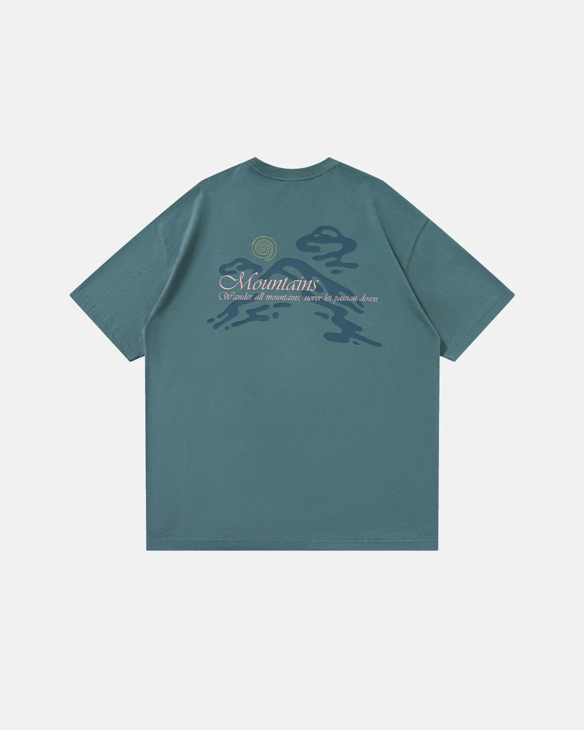Inflation Streetwear heavyweight oversized graphic T-shirt featuring bold print on front, black color, and relaxed fit.