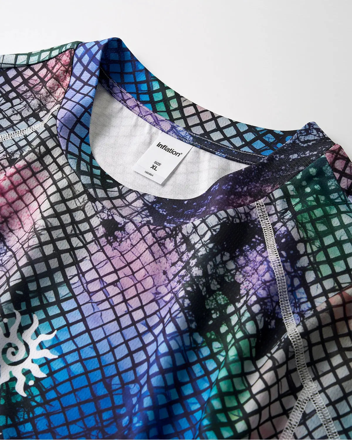 Inflation brand Ultra-Lightweight Totem Graphic Activewear T-Shirt with bold print, casual fit, and breathable fabric for active wear.
