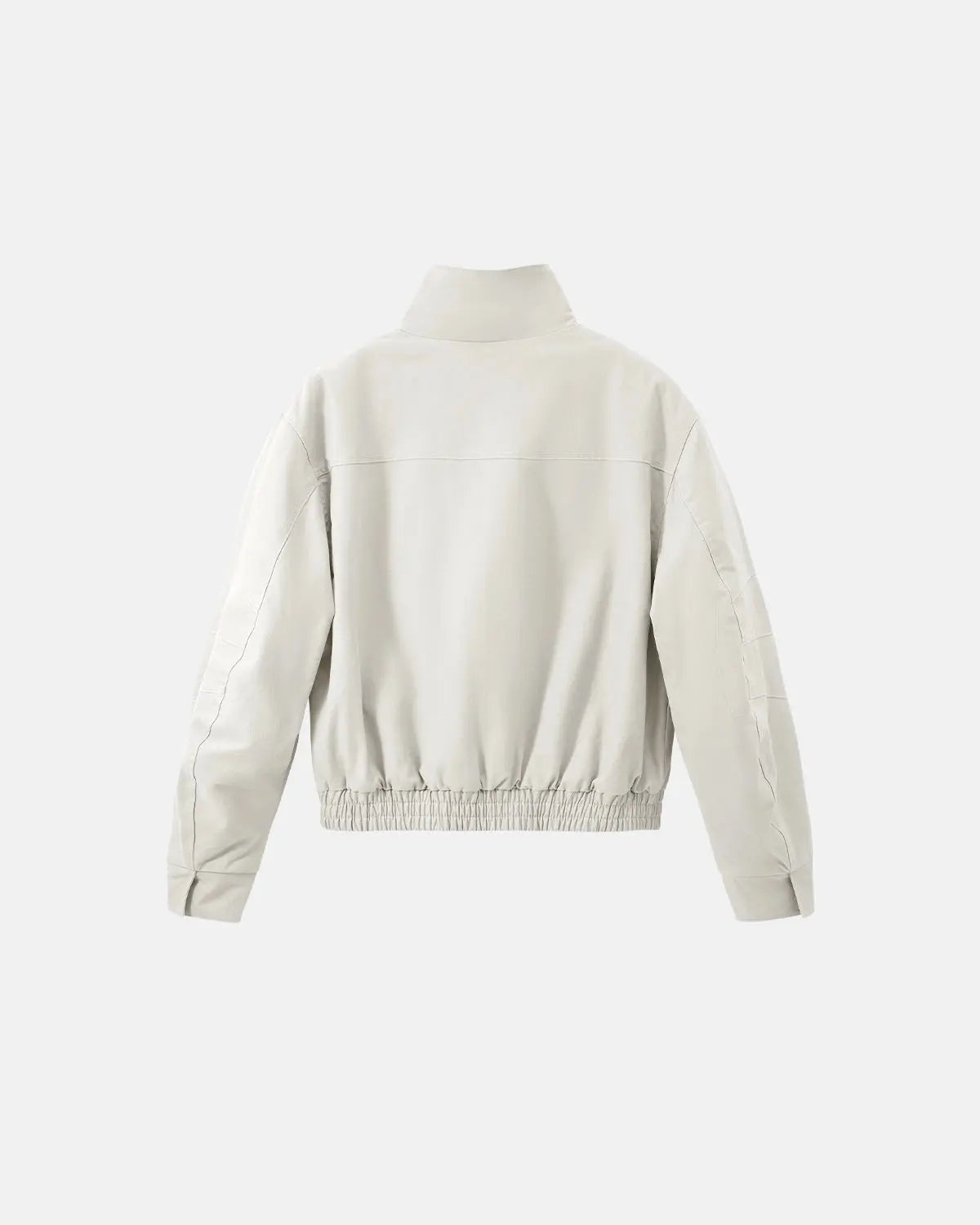 Inflation streetwear faux shearling-lined lambswool jacket with cozy collar and stylish fit, perfect for cold weather.