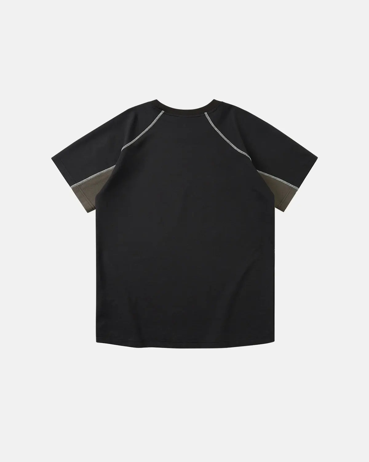 Inflation Streetwear Totem Graphic Patchwork T-shirt featuring bold patchwork design and vibrant print on casual cotton fabric.