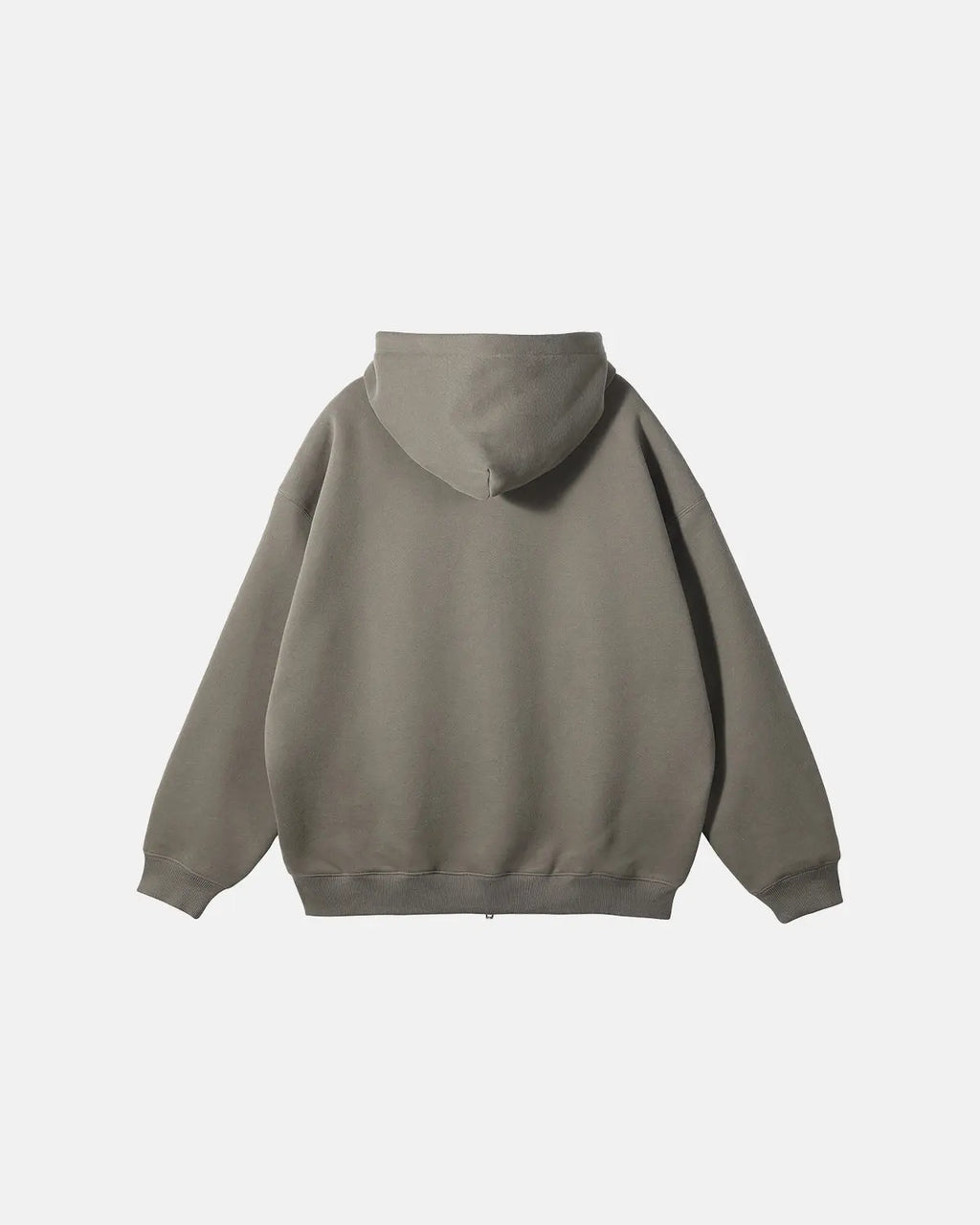 Inflation Streetwear fleece double zip-up hoodie jacket in black, featuring a hood and front zipper details.