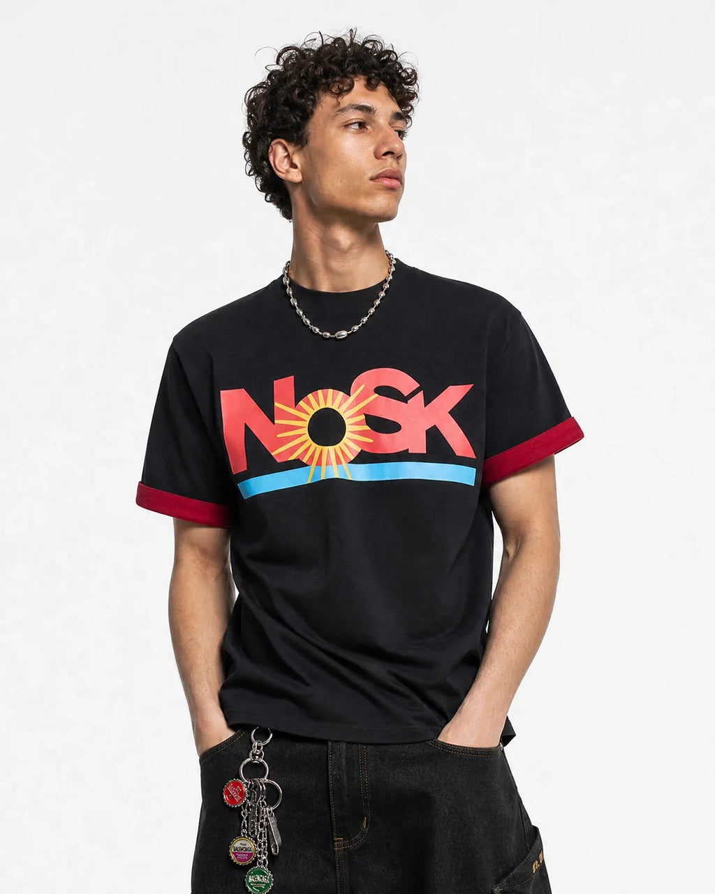 Inflation Streetwear graphic layered T-shirt featuring bold street art design and modern streetwear style.