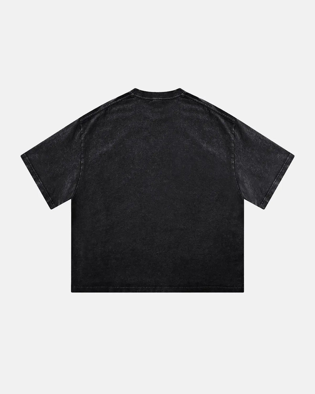 Acid wash boxy fit T-shirt by INFLATION, featuring a relaxed, oversized streetwear style with distressed denim-like texture.