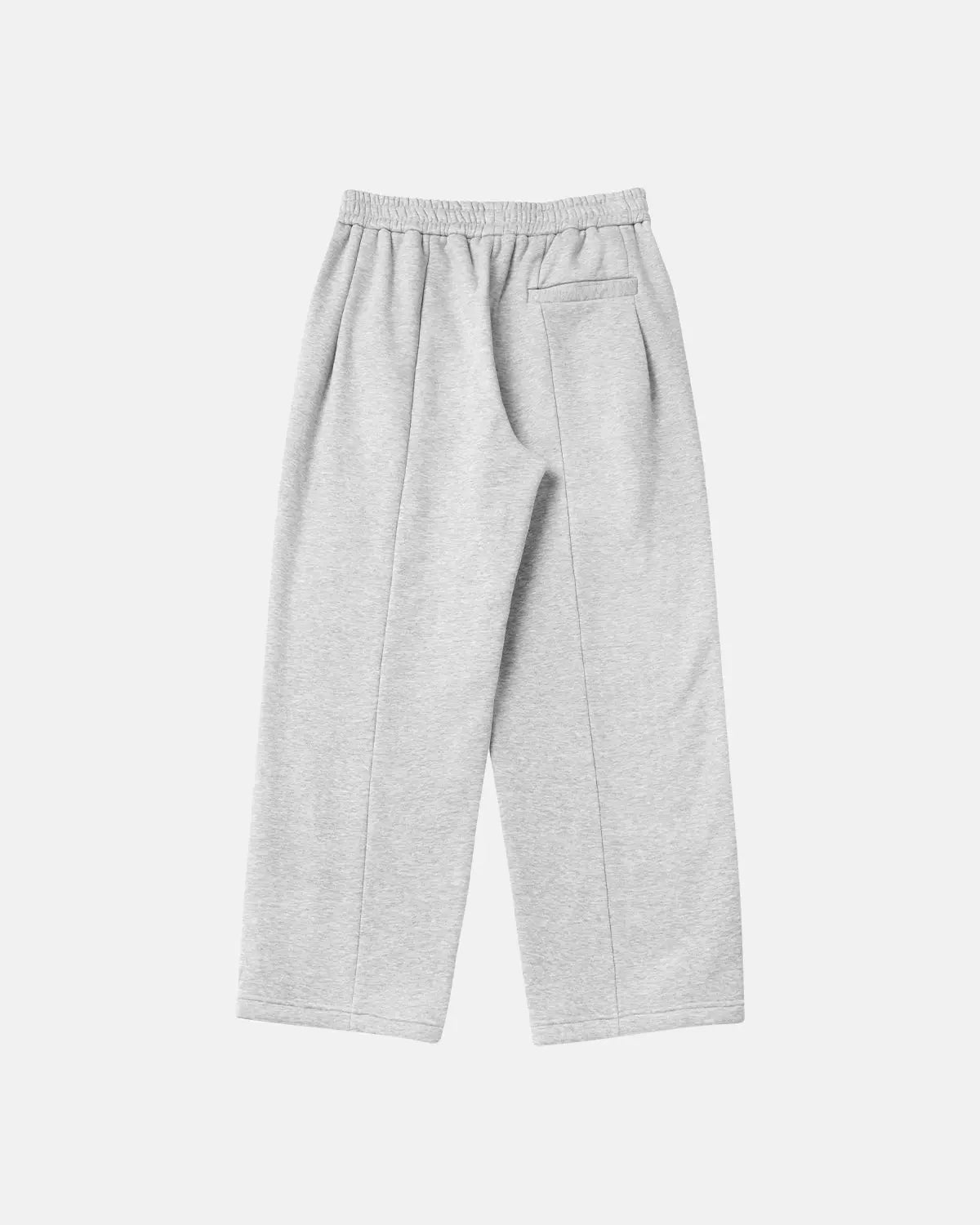 Unisex INFLATION cozy straight-leg sweatpants in soft fabric, shown on a model with a relaxed fit and casual style.