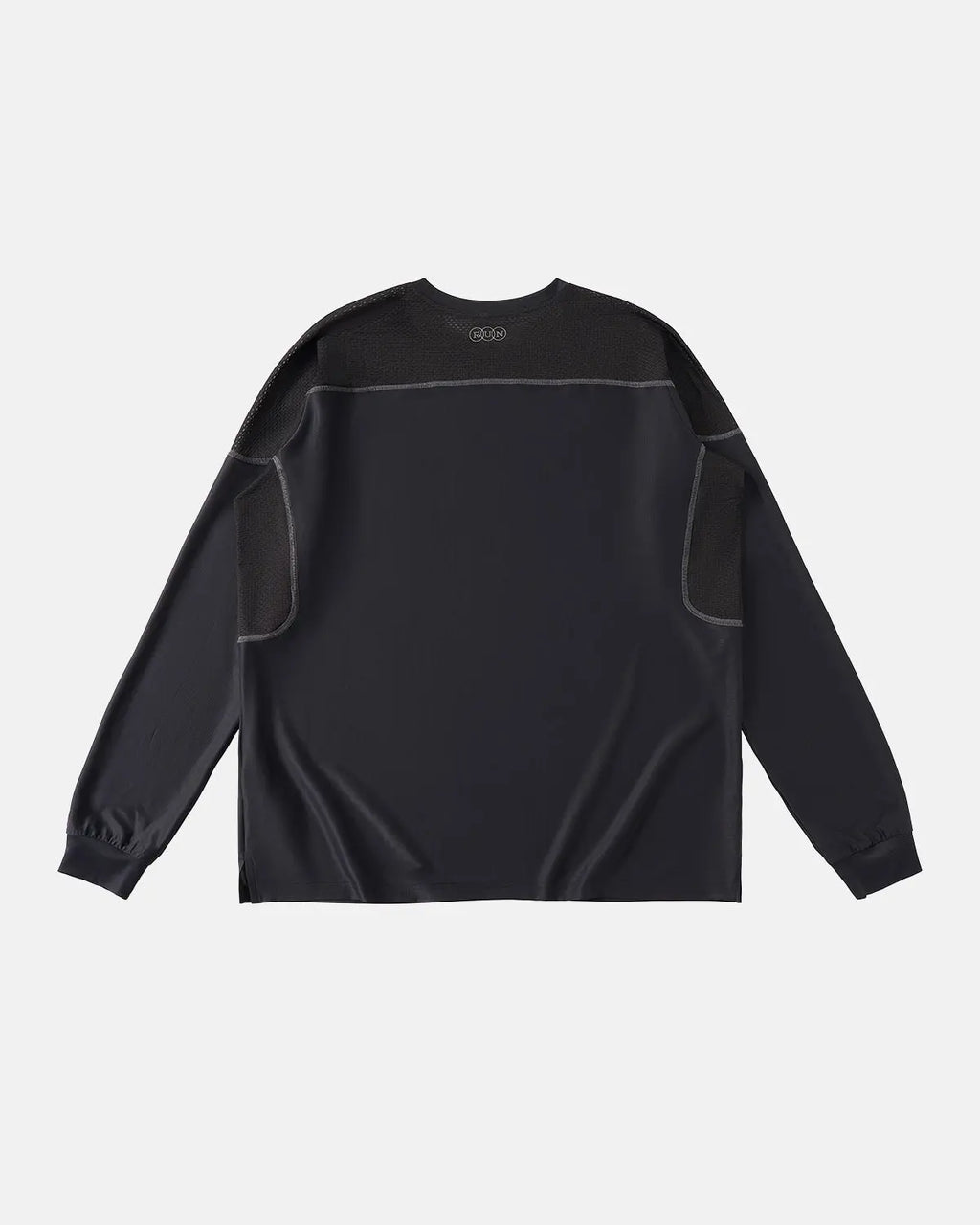 Inflation AirFlow Reflective Cooling Long Sleeve Tee in black with reflective accents, designed for streetwear and active wear.