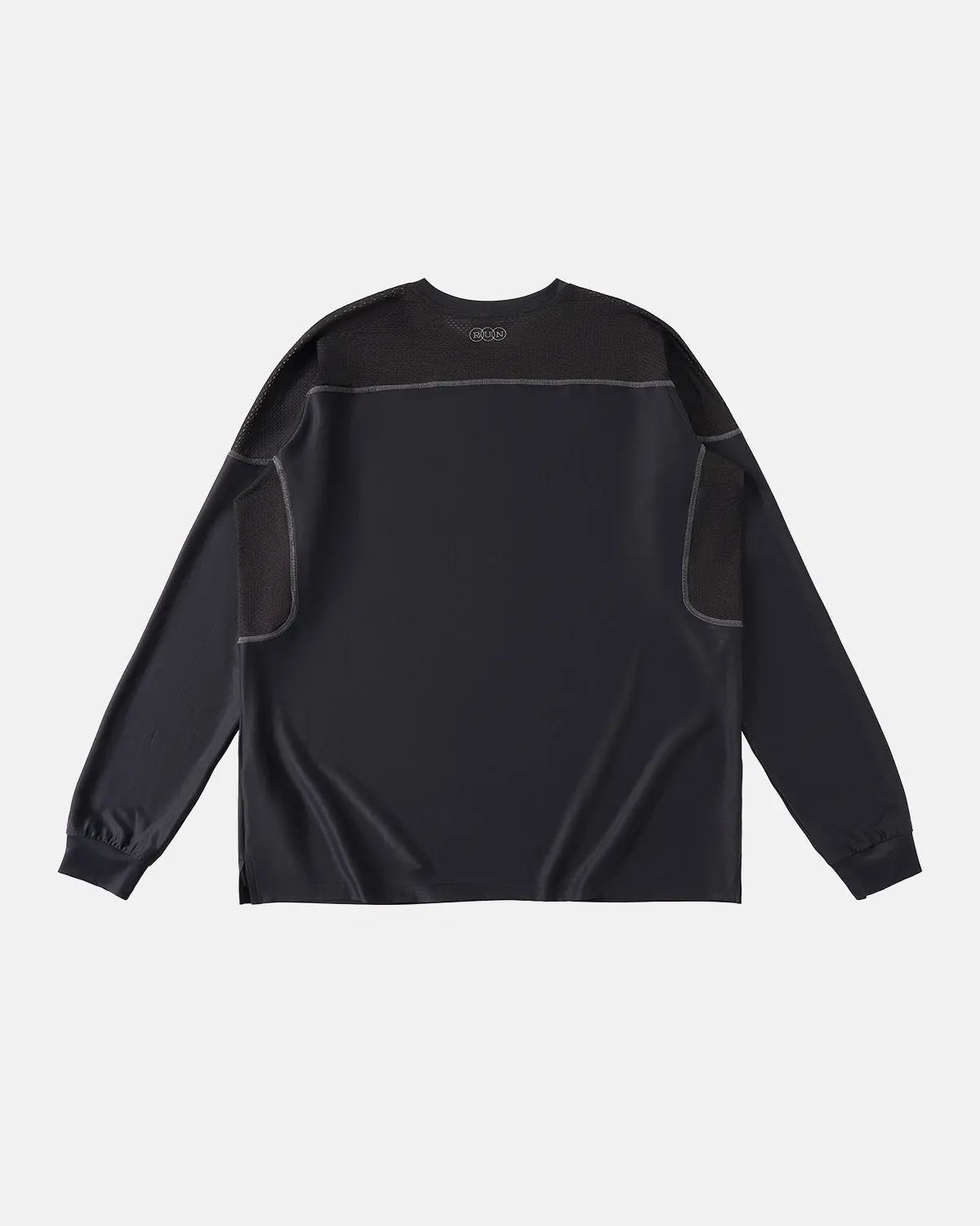 Inflation AirFlow Reflective Cooling Long Sleeve Tee in black with reflective accents, designed for streetwear and active wear.