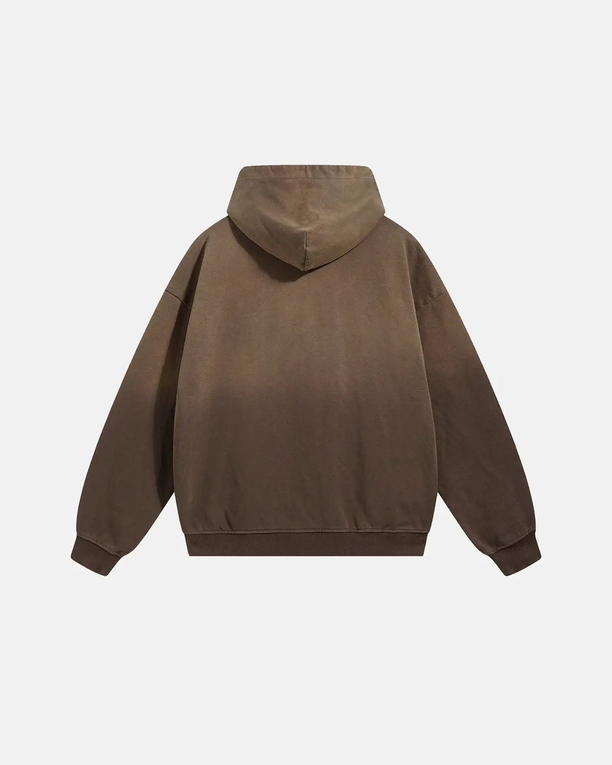 Inflation Inflation Monkey Wash French Terry zip-up hoodie in gray with front pockets and a hood, casual and comfortable sweatshirt.