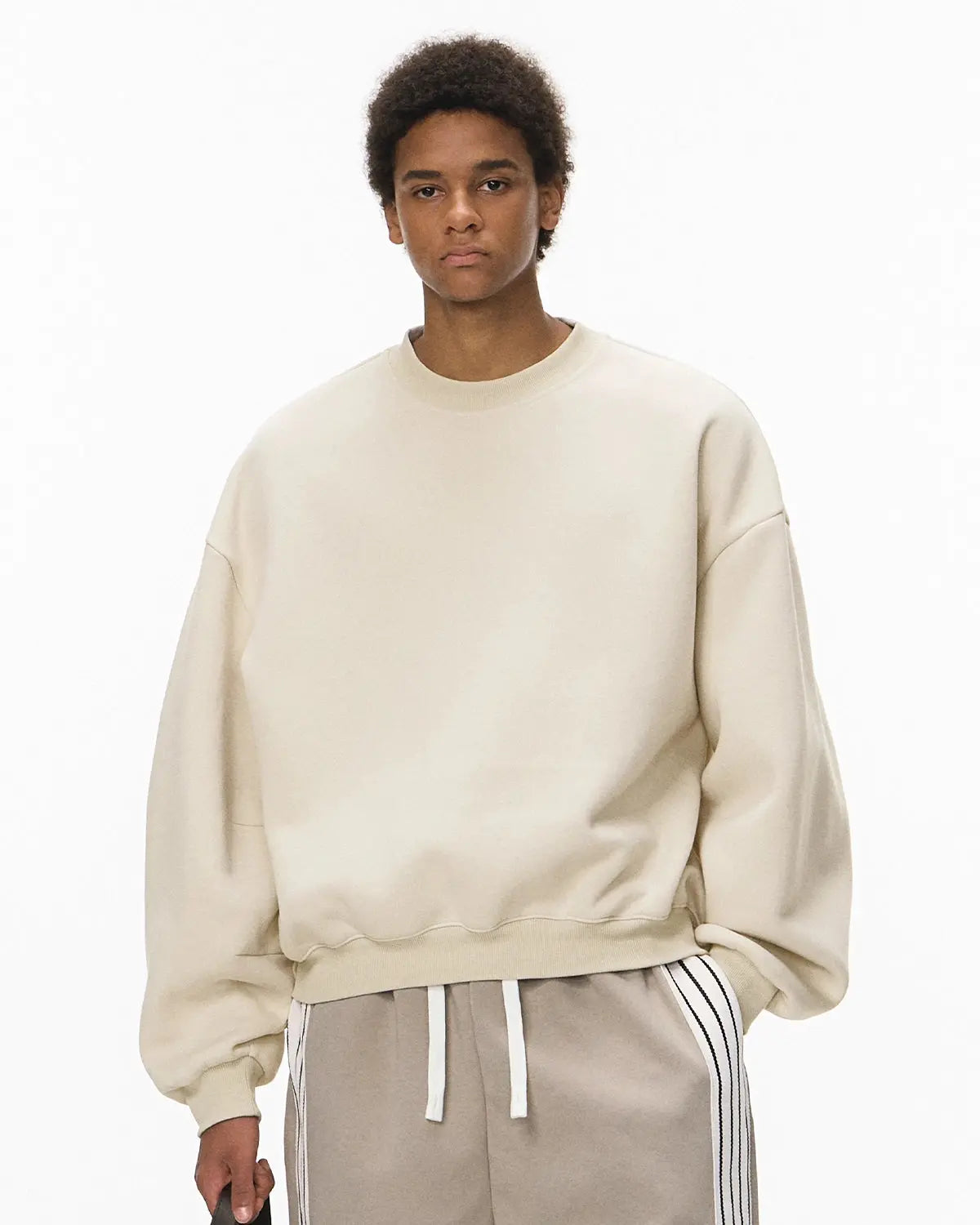 Blank comfy crewneck sweatshirt from Inflation Streetwear, soft fabric, relaxed fit, and classic crewneck design.