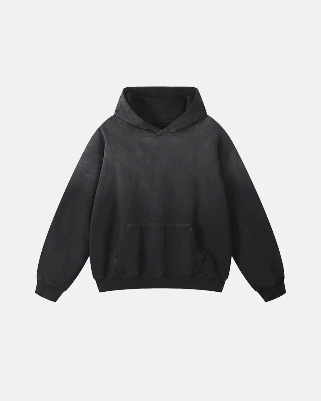Heavyweight Monkey Washed Hoodie by INFLATION, showing a relaxed fit with washed fabric texture and bold monkey graphic design.