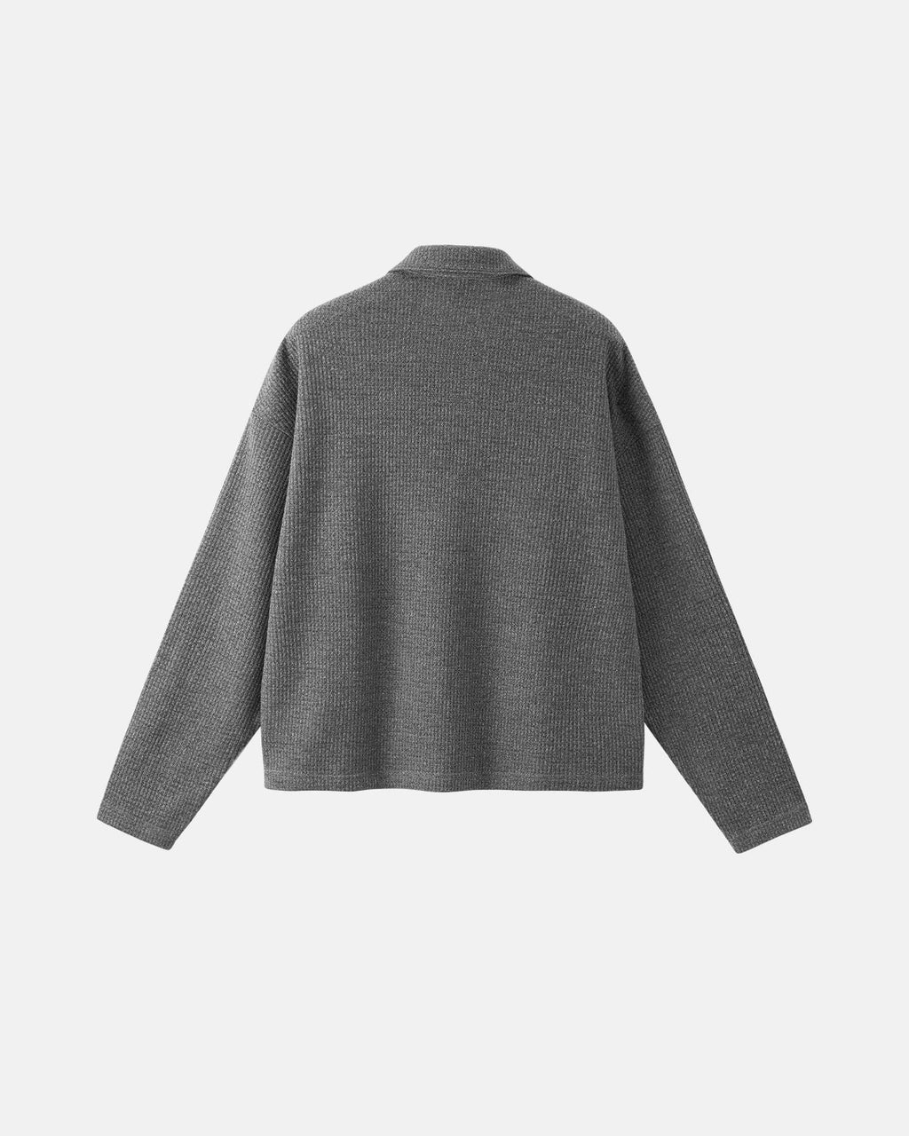 Inflation brand Old Money style knitwear polo shirt, men's casual t-shirt with classic knit details and polo collar.