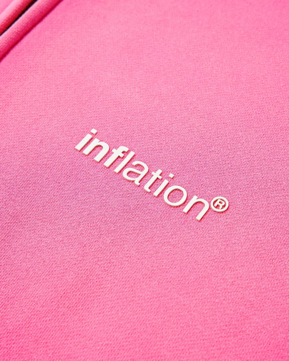 Inflation Brand Washed Fleece Zip-Up Hoodie featuring a casual fit, soft fabric, and front zipper, perfect for streetwear style.