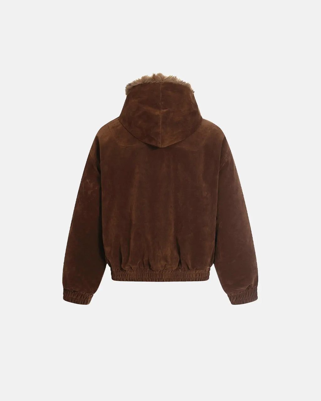 Inflation Streetwear faux fur lined clasp bomber jacket with ribbed cuffs and hem, showcasing a stylish urban streetwear look.
