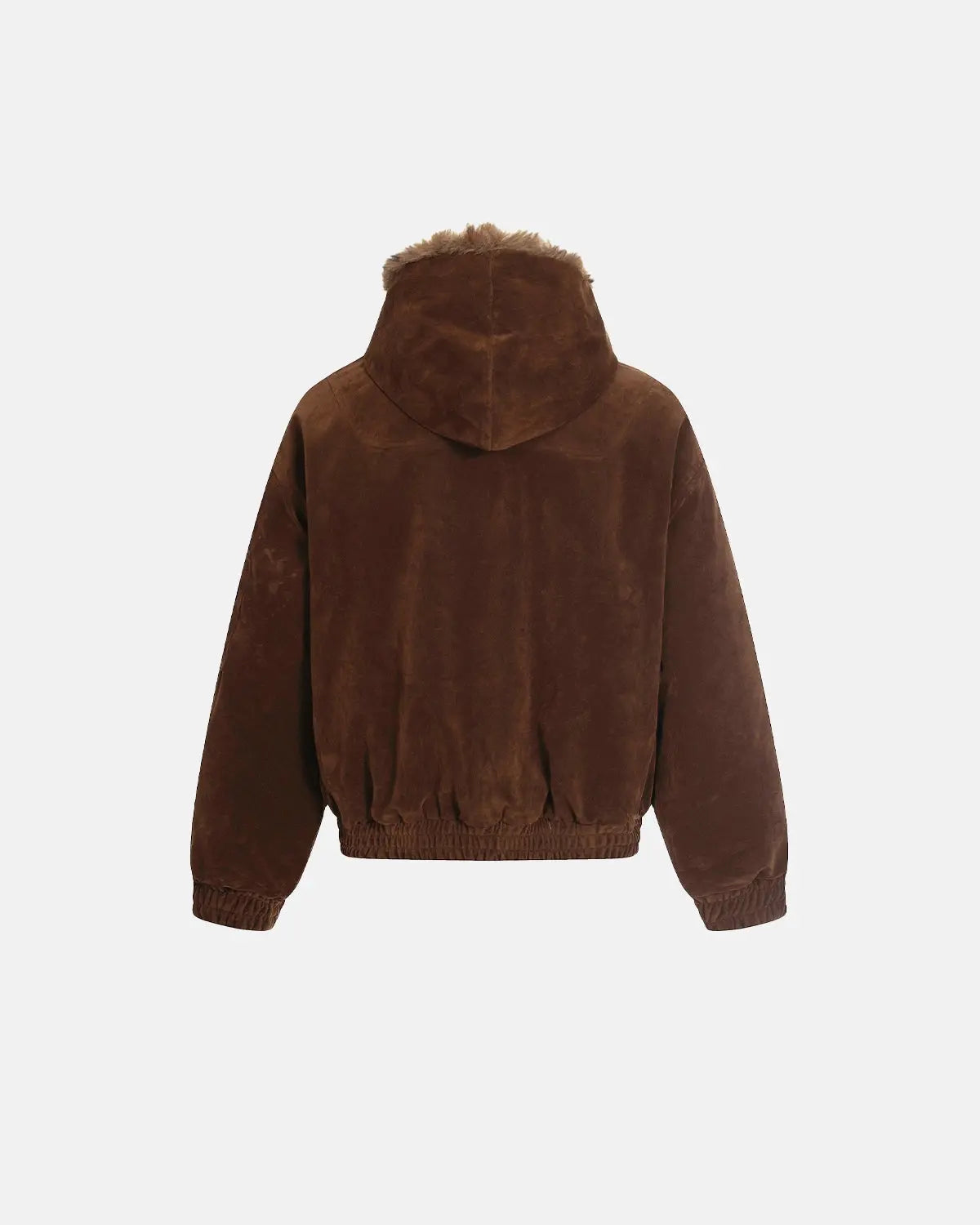 Inflation Streetwear faux fur lined clasp bomber jacket with ribbed cuffs and hem, showcasing a stylish urban streetwear look.