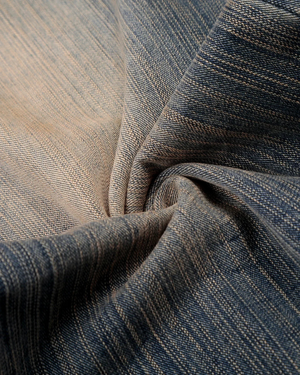 Inflation Streetwear bamboo weave denim jeans with a relaxed fit, featuring unique stitching and a modern streetwear style.