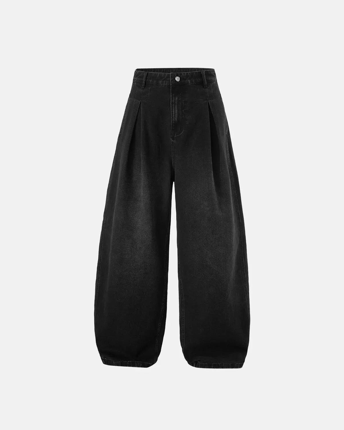 Acid washed super baggy jeans by INFLATION, casual streetwear pants with a relaxed fit and distressed denim look.