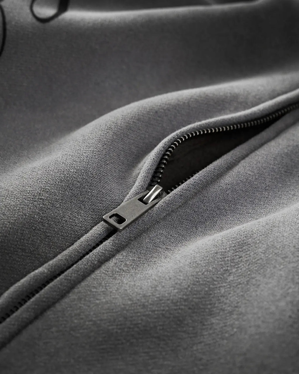 Acid wash zip-up hoodie by Inflation Streetwear, featuring a relaxed fit, hood, and front zipper in a trendy streetwear style.