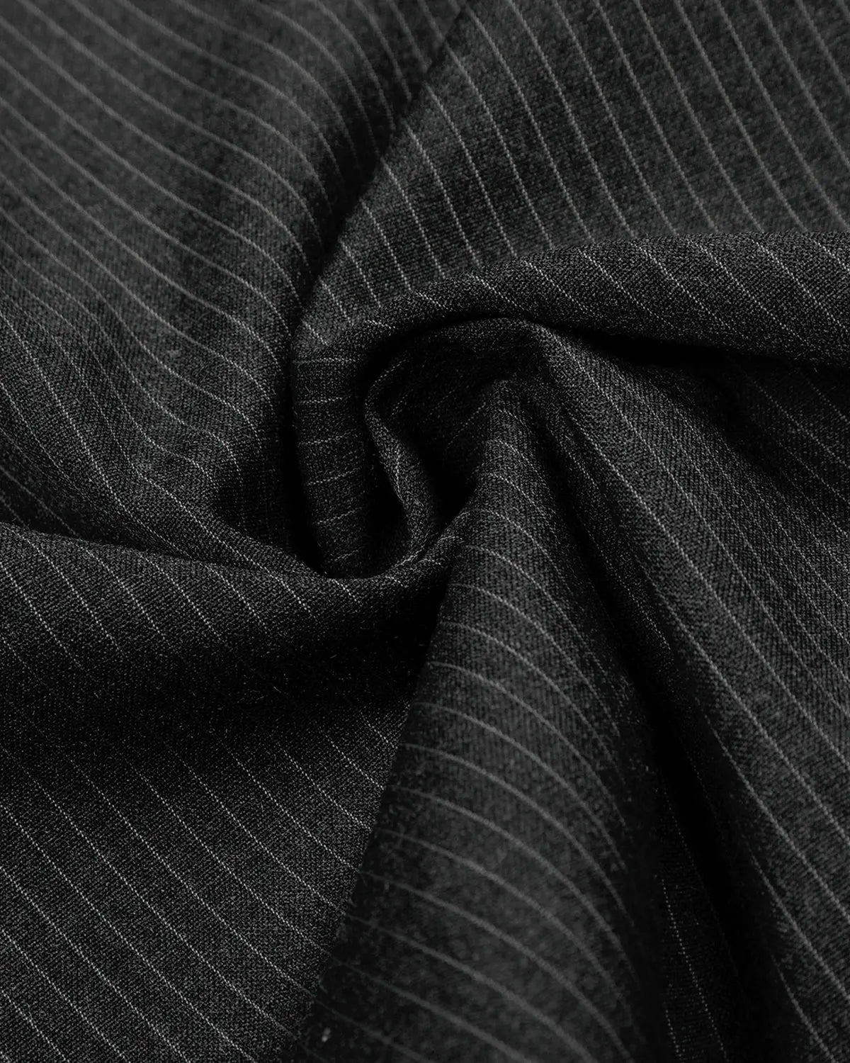 Inflation Streetwear pinstripe tailored shorts with stud detail, showcasing a stylish, fitted design and high-waisted cut.