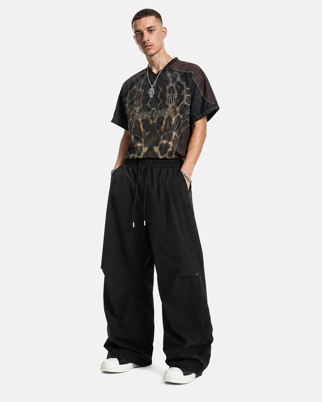 INFLATION AirFlow Stretch Cooling Parachute Pants with inflation TECHLATION™ feature, lightweight fabric, and relaxed fit for comfort.