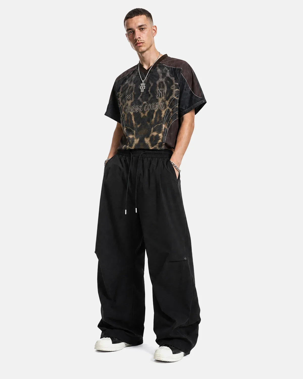 INFLATION AirFlow Stretch Cooling Parachute Pants with inflation TECHLATION™ feature, lightweight fabric, and relaxed fit for comfort.