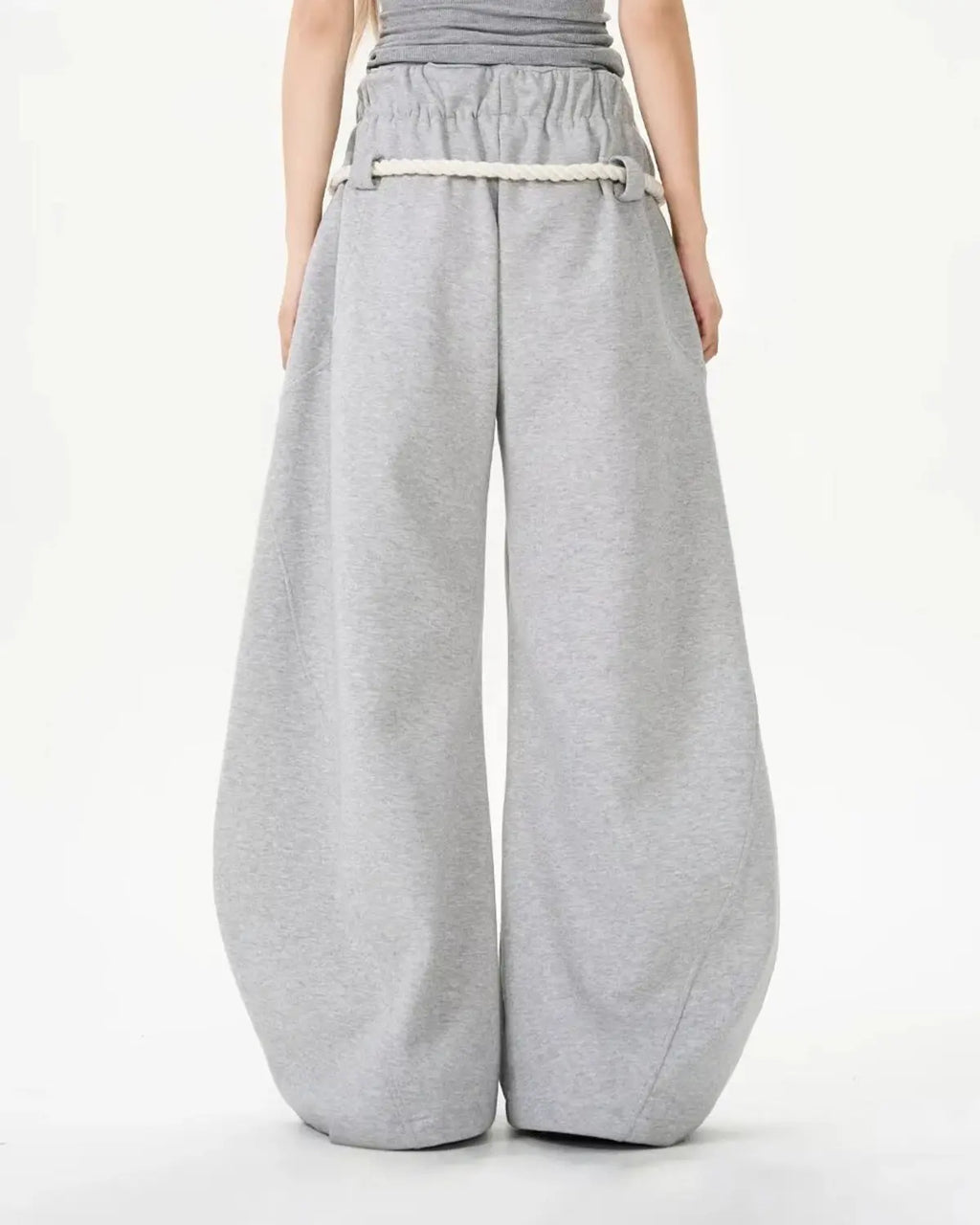 Inflation Super Baggy Barrel Sweatpant with relaxed fit and drawstring waist in black, styled as streetwear casual wear