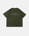 Distressed reflective washed T-shirt by INFLATION Streetwear featuring a casual fit with washed fabric and reflective details.