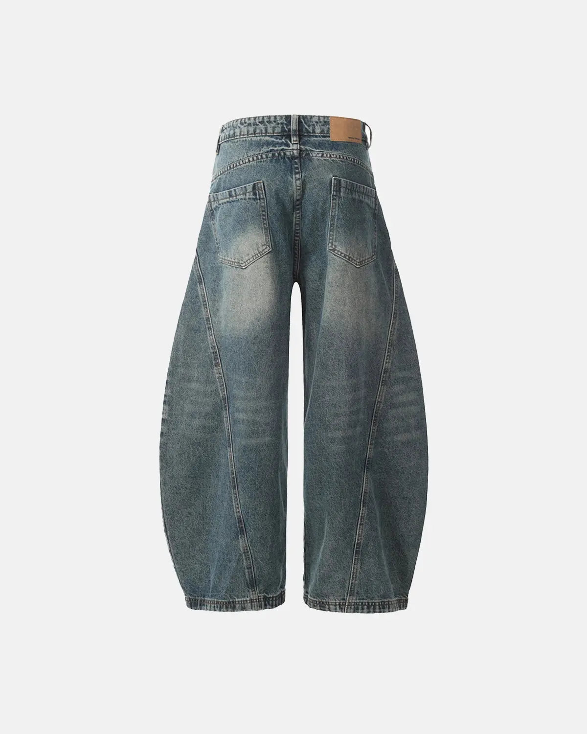 Distressed Supper Baggy Jeans by INFLATION featuring a loose fit, distressed details, and streetwear style, shown on a model.