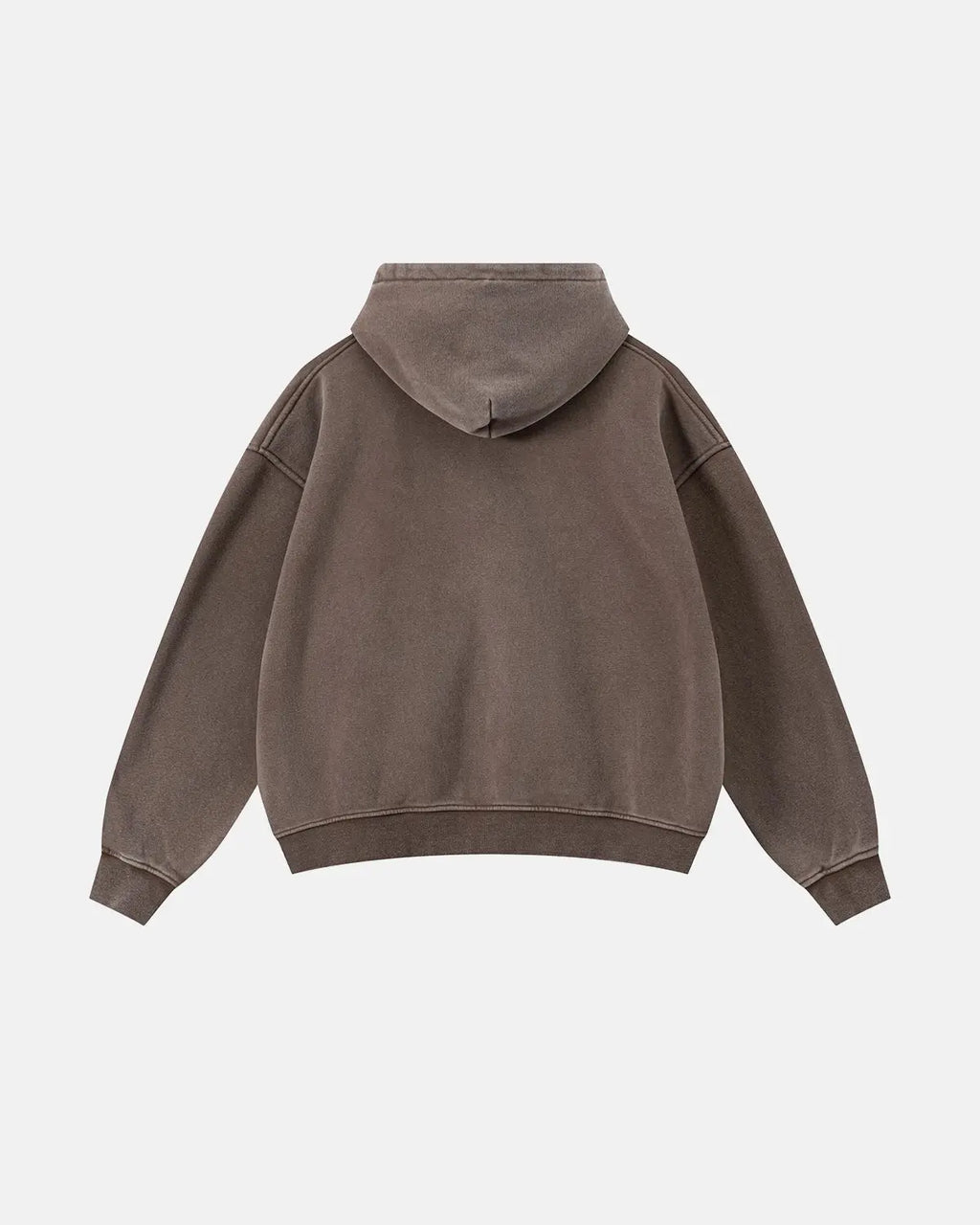 Vintage washed fleece boxy zip hoodie from Inflation Streetwear, with a relaxed fit and subtle branding details.