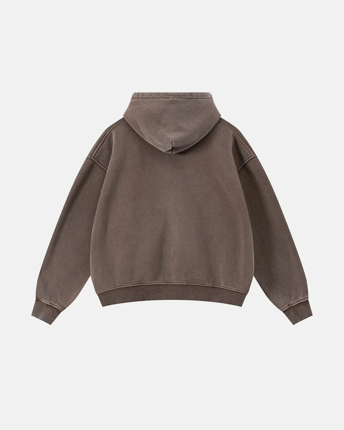 Vintage washed fleece boxy zip hoodie from Inflation Streetwear, with a relaxed fit and subtle branding details.