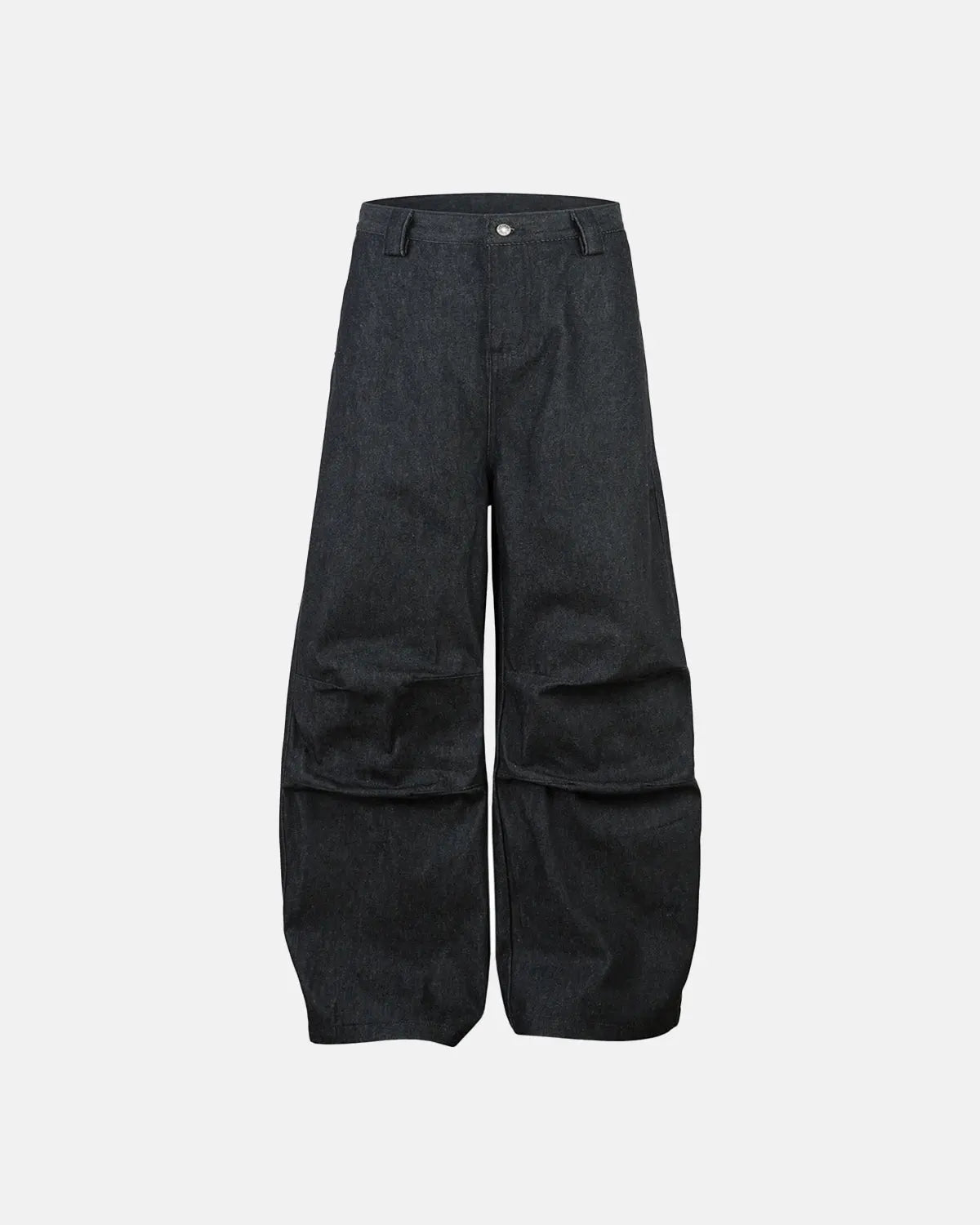 Inflation Super Raw Baggy Jeans featuring a loose fit, denim fabric, and streetwear style with distressed details.