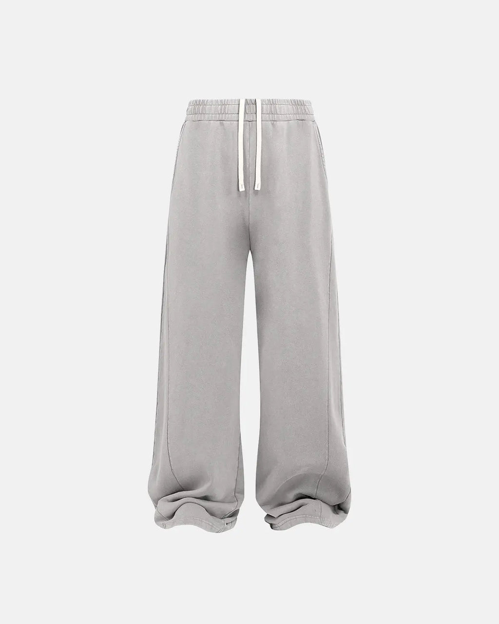 Acid wash stitching straight leg sweatpants by INFLATION Streetwear, featuring relaxed fit and casual style.