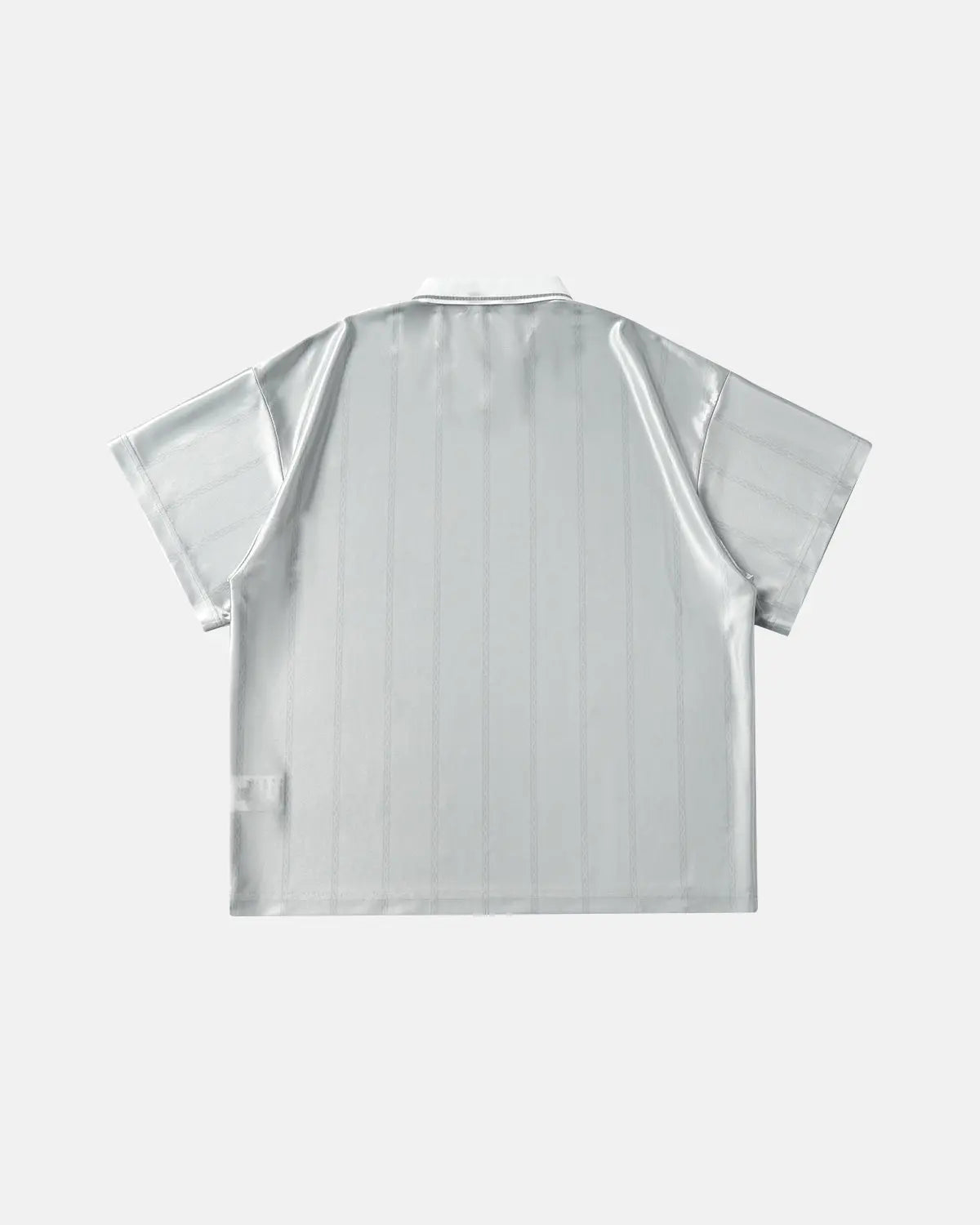 Vintage striped polo jersey by INFLATION featuring a classic fit and bold multicolor stripes on soft cotton fabric.