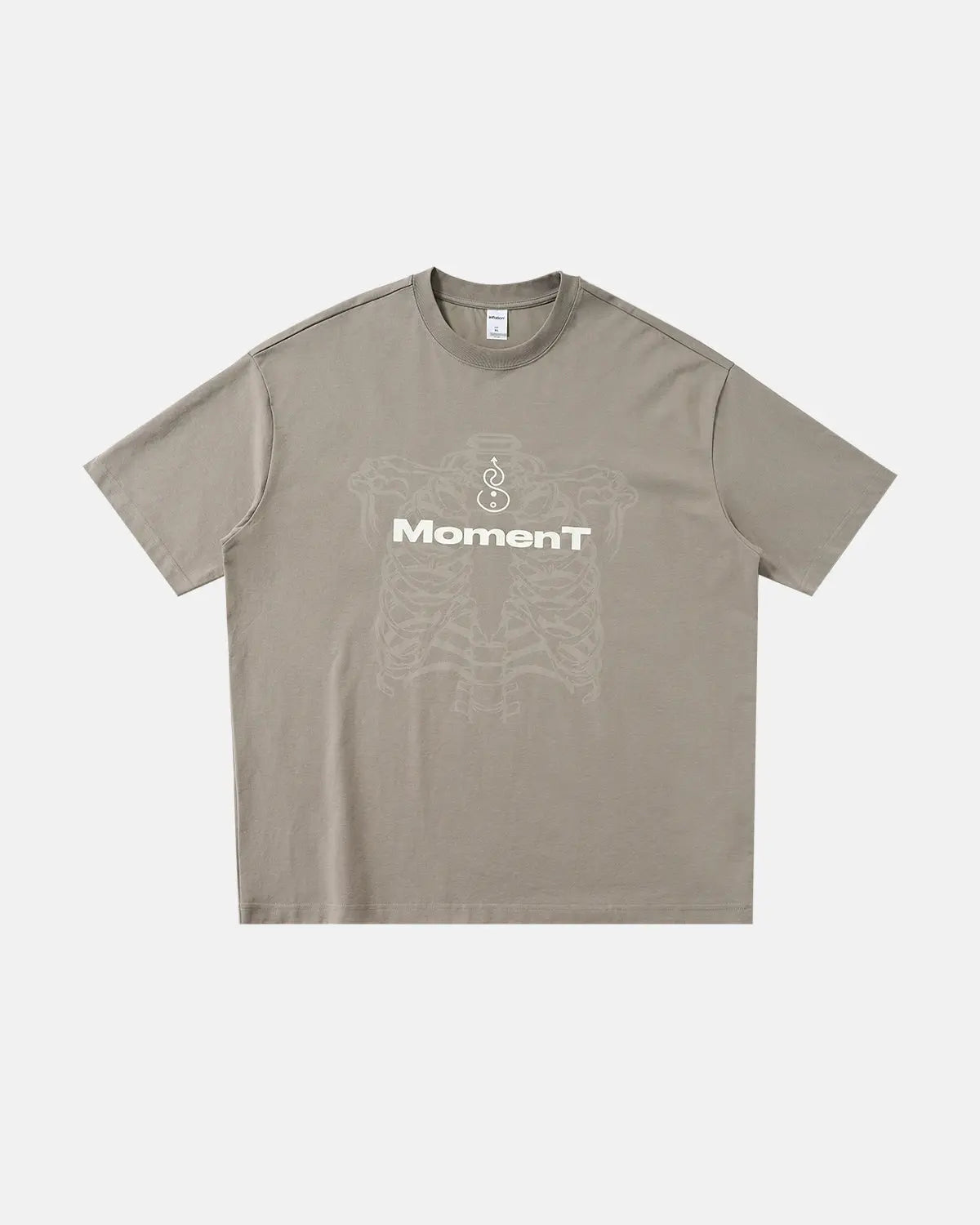 Inflation Dual-Effect Graphic Heavyweight T-shirt showing bold, colorful streetwear design on a black fabric background.
