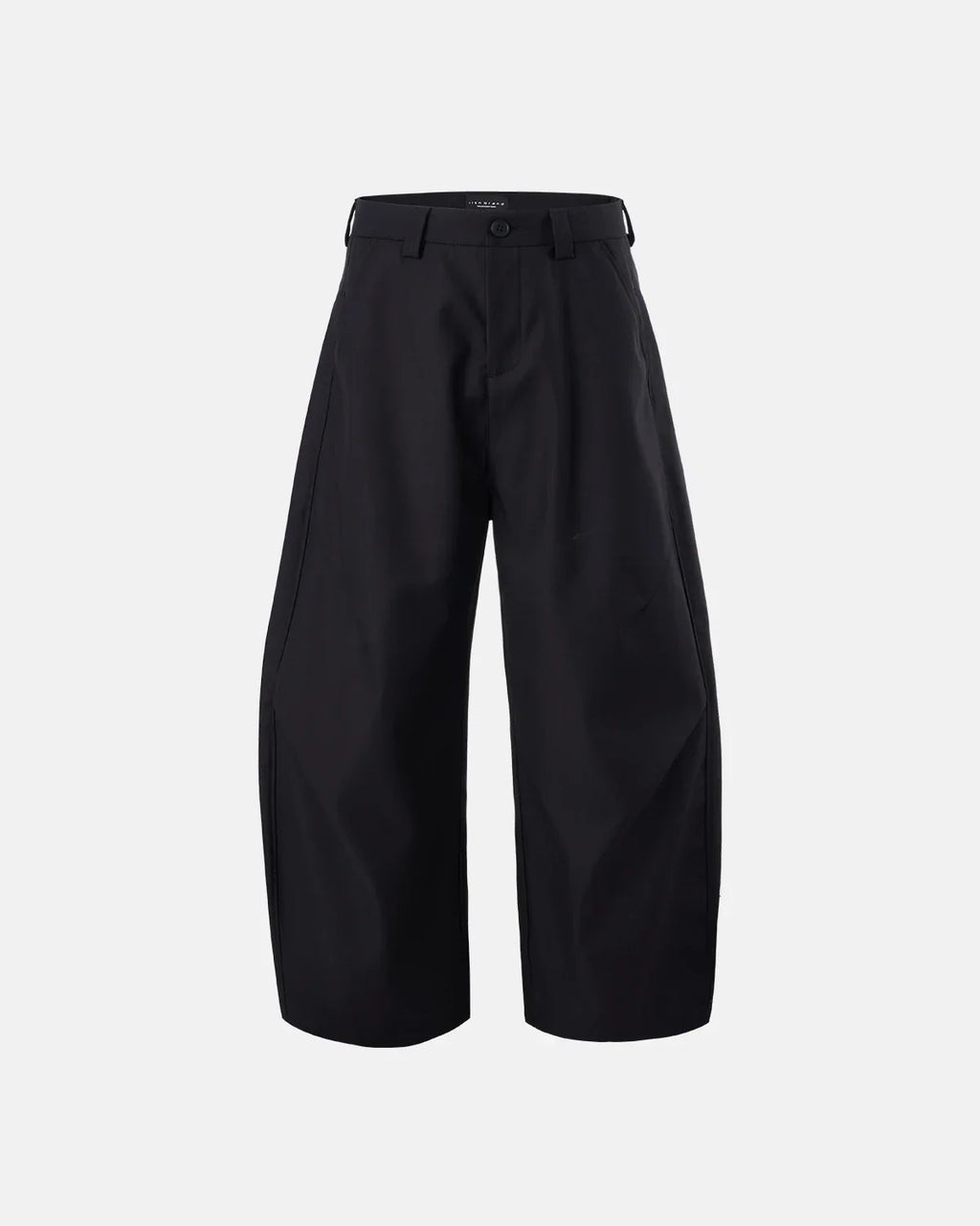 Inflation Streetwear pleated barrel tailored pants, stylish pants with a tapered fit and unique pleated design, casual streetwear look