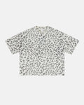 Leopard print boxy T-shirt by INFLATION, featuring a stylish, relaxed fit and bold animal print design.