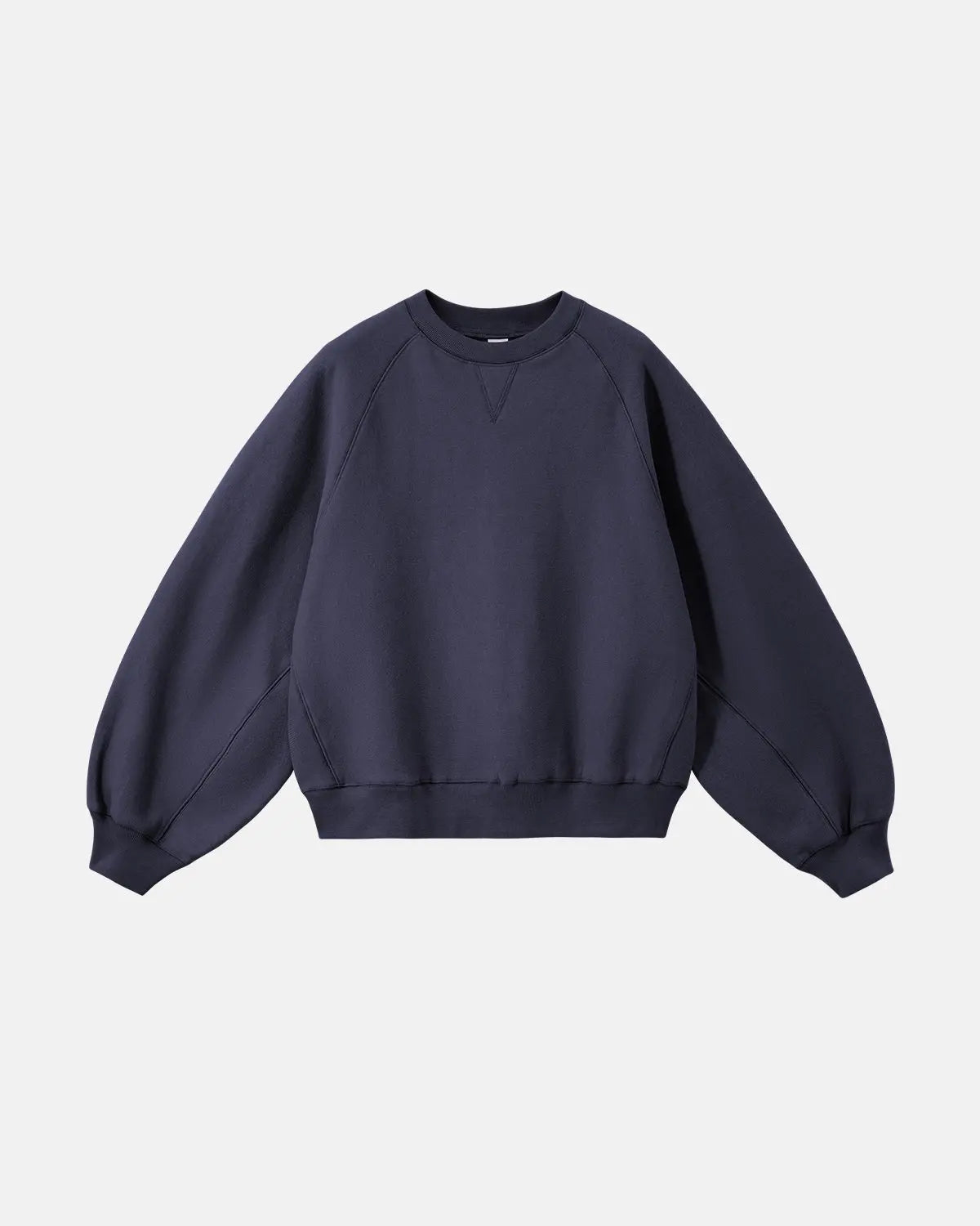 Inflation streetwear batwing sleeve fleece crewneck sweatshirt featuring a cozy, oversized fit and stylish design in soft fabric.