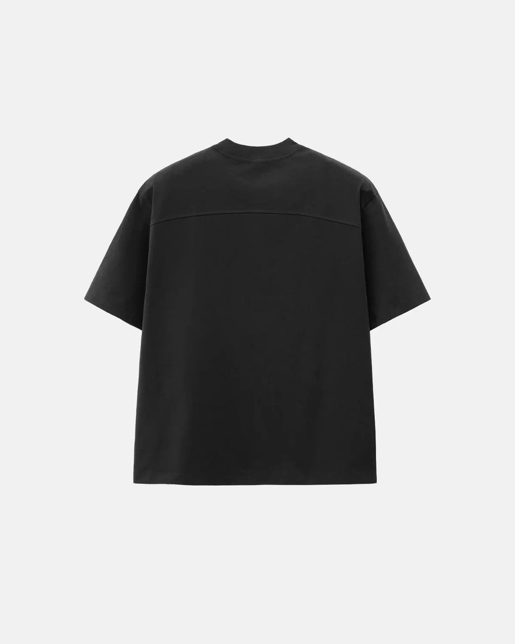Deconstructed oversized T-shirt by INFLATION Streetwear, featuring layered, loose-fit design with distressed fabric details.