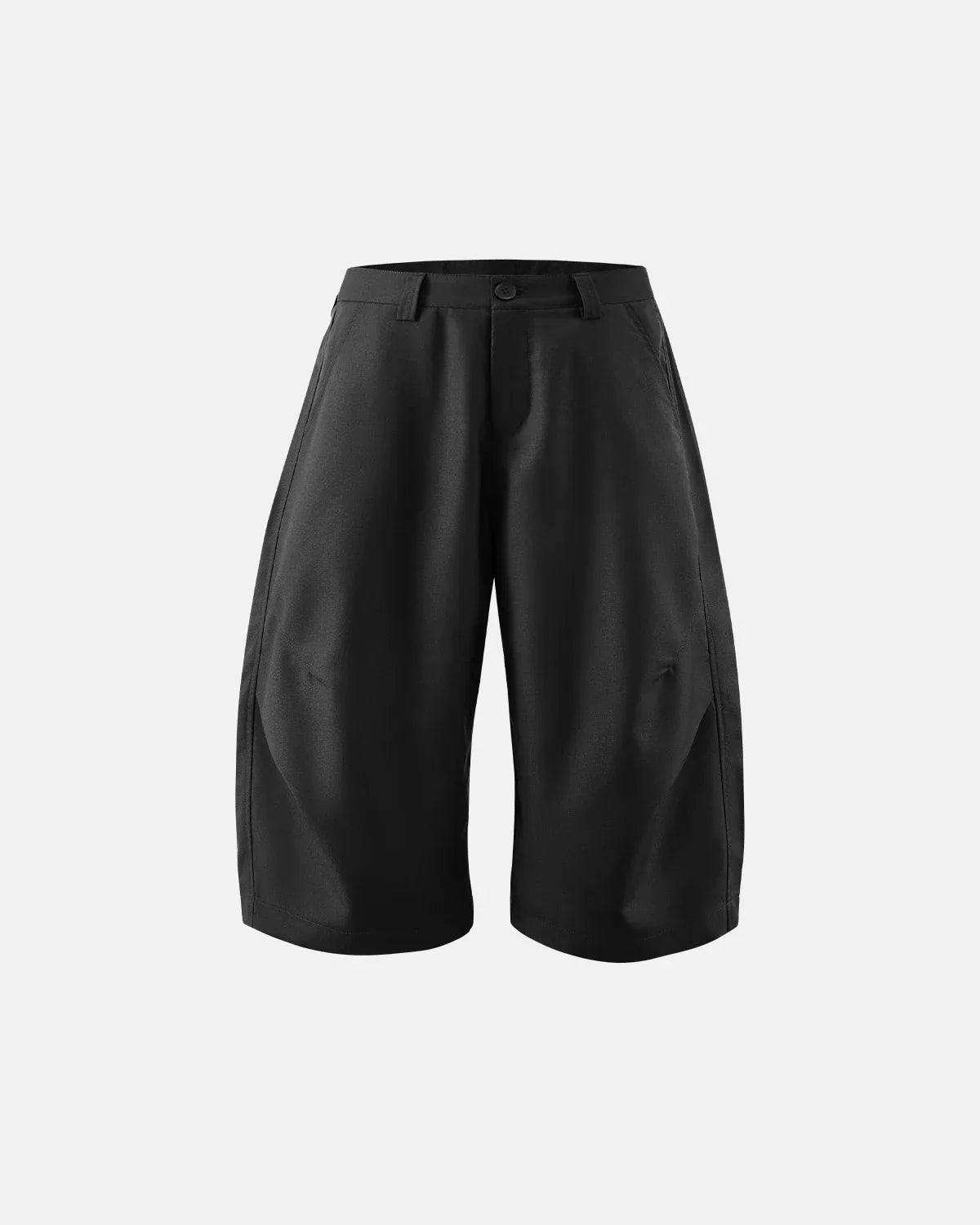 Inflation Streetwear pleated barrel tailored Bermuda shorts, casual men's shorts with a stylish, tailored fit and pleated design.