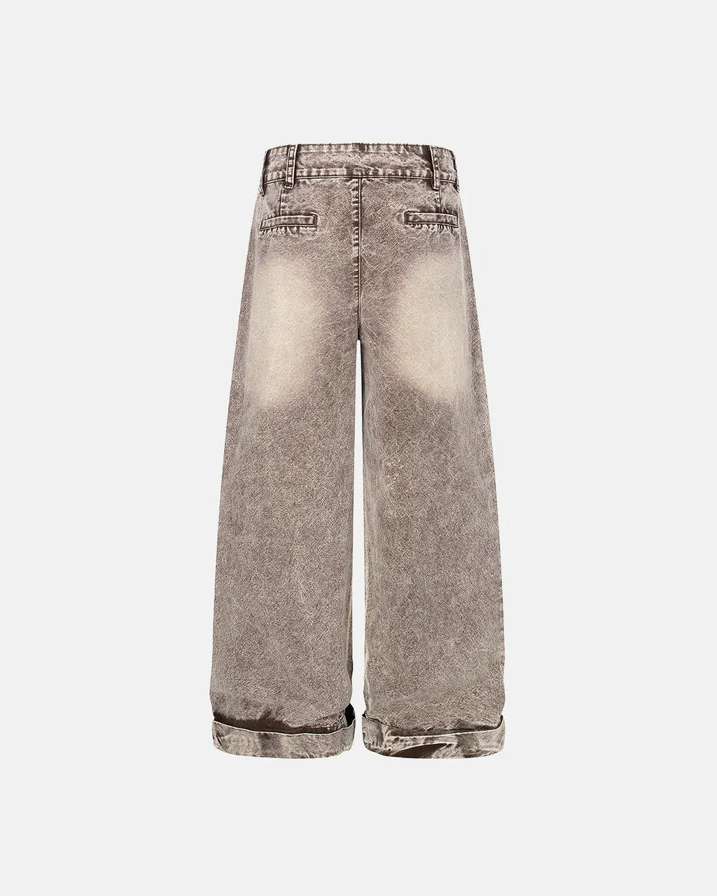 Retro washed wide leg baggy jeans by INFLATION with distressed details and loose fit, styled with a casual streetwear look.