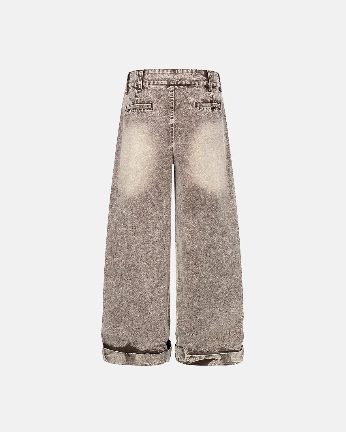 Retro washed wide leg baggy jeans by INFLATION with distressed details and loose fit, styled with a casual streetwear look.
