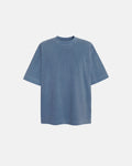 Acid washed cotton T-shirt from Inflation Streetwear, showing a relaxed fit with distressed, vintage-style fabric texture.