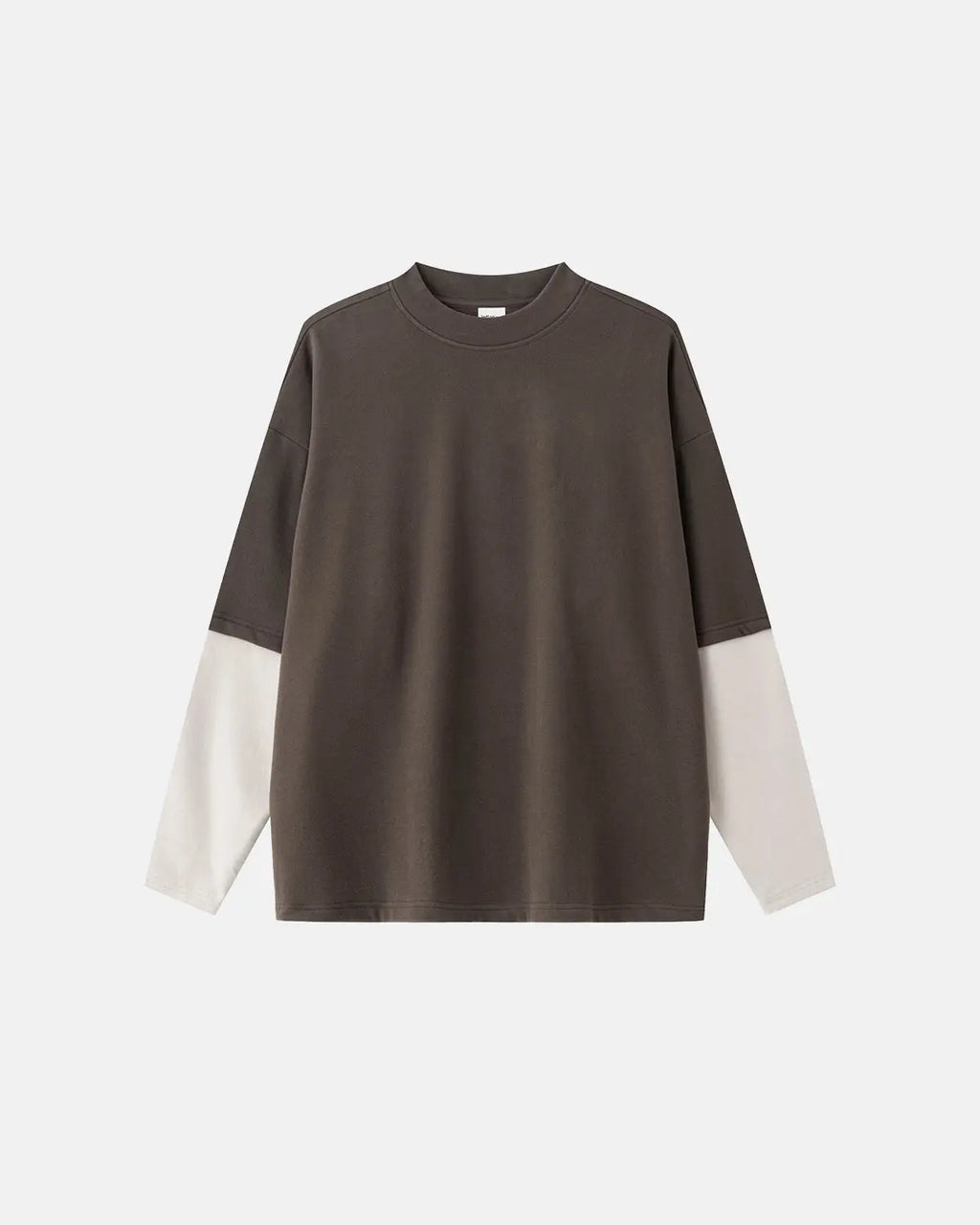 Color block long sleeve T-shirt by INFLATION Streetwear featuring vibrant color blocking and a comfortable fit.