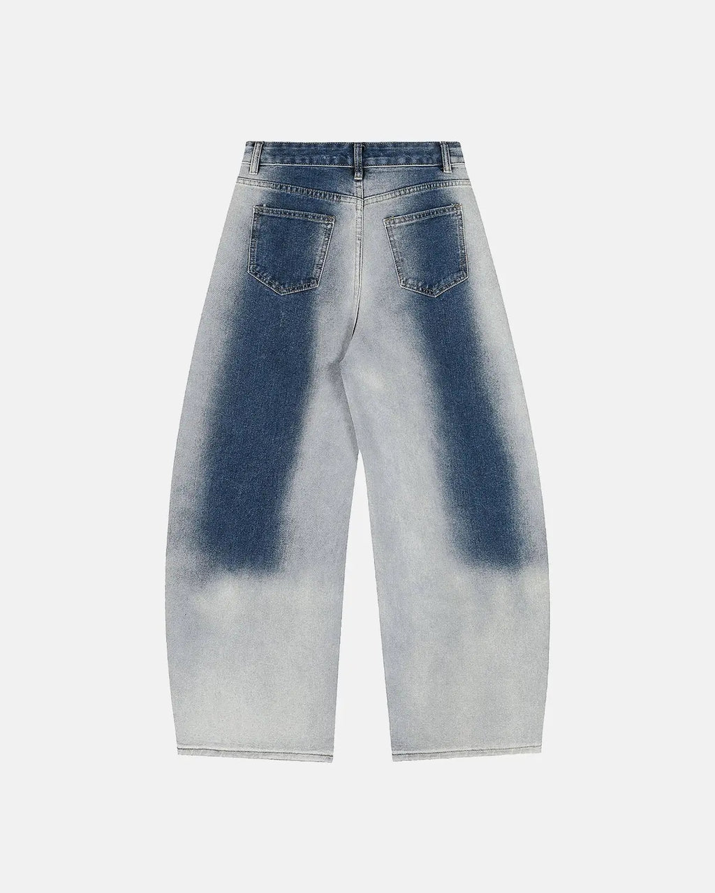 Inflation Monkey Wash Baggy Barrel Jeans featuring a relaxed fit, denim fabric, and casual streetwear style.
