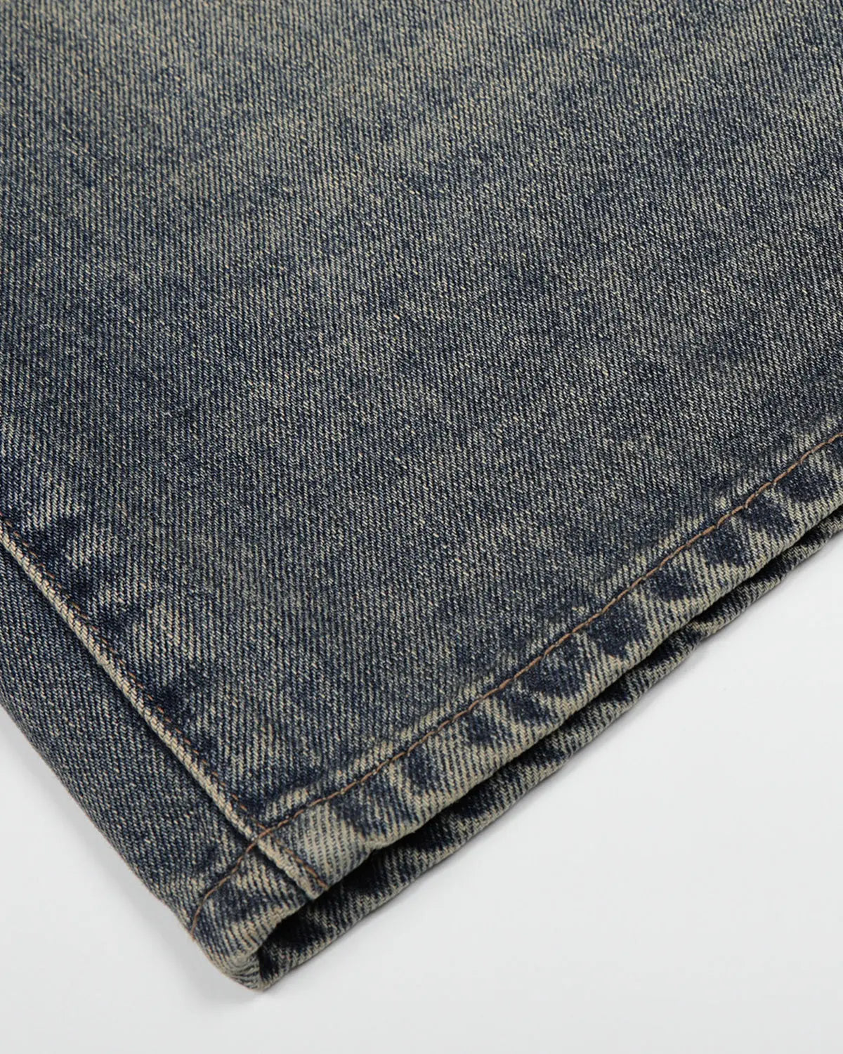 Inflation brand acid washed jorts with cinch back buckle and distressed denim design, casual streetwear pants for a laid-back look.