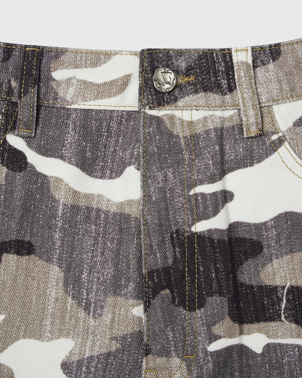 Inflation Streetwear patchwork effect print baggy jeans with colorful, mixed fabric patches and relaxed fit.