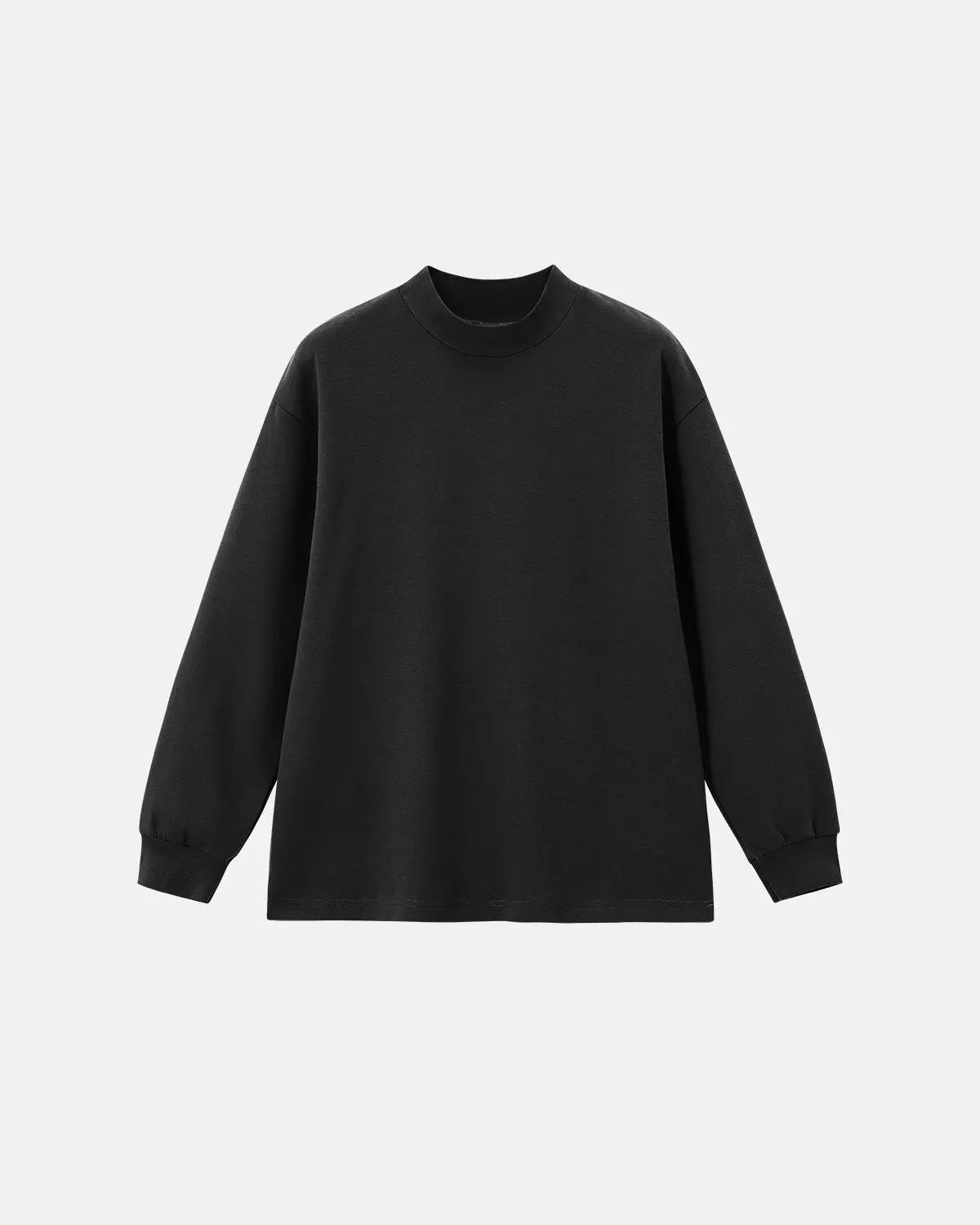 Soft Touch Mock Neck Sweatshirt by INFLATION featuring a cozy fit, soft fabric, and stylish streetwear design.