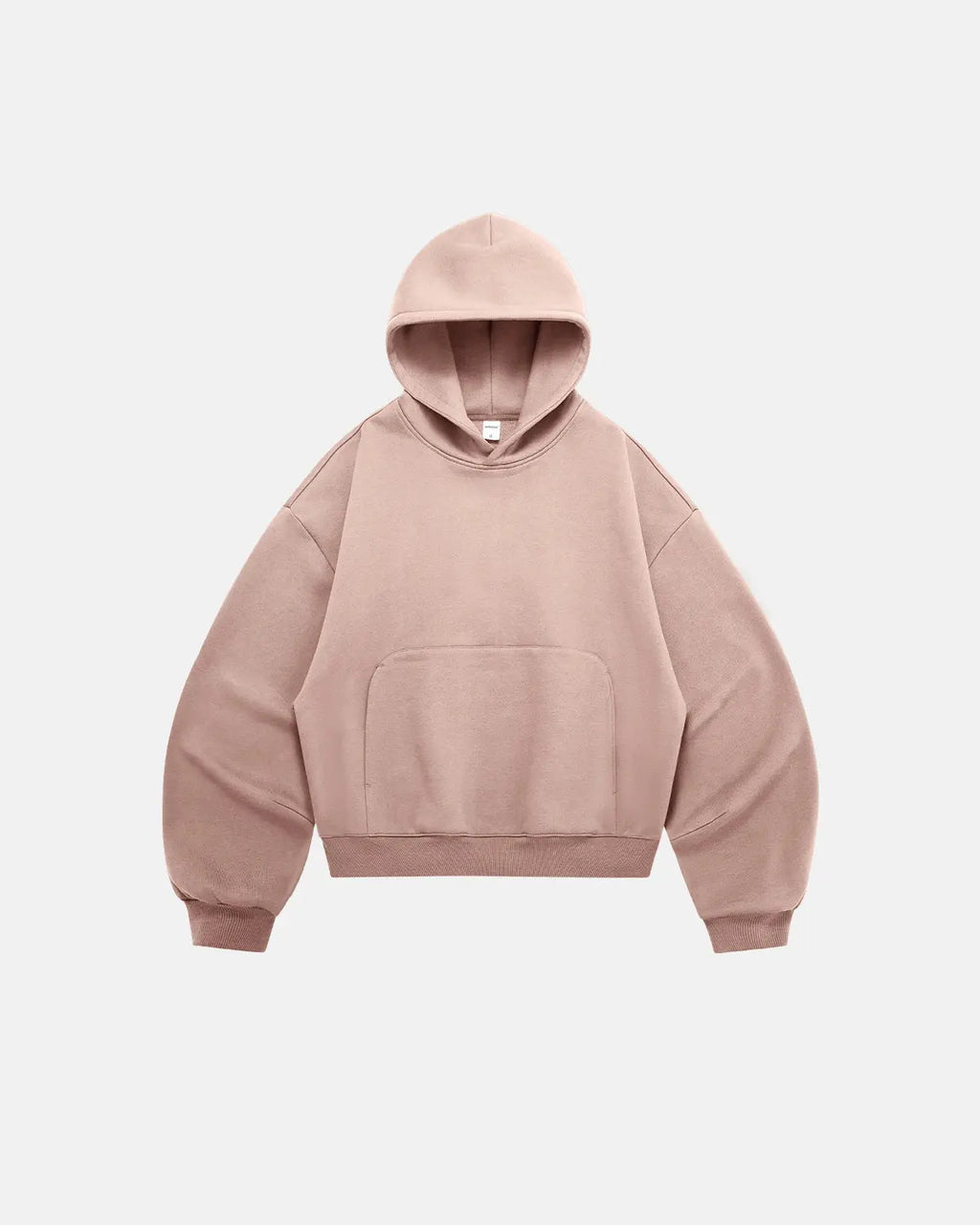 Blank comfy boxy fit hoodie by INFLATION, shown in a relaxed fit with soft fabric and casual style, ideal for streetwear.