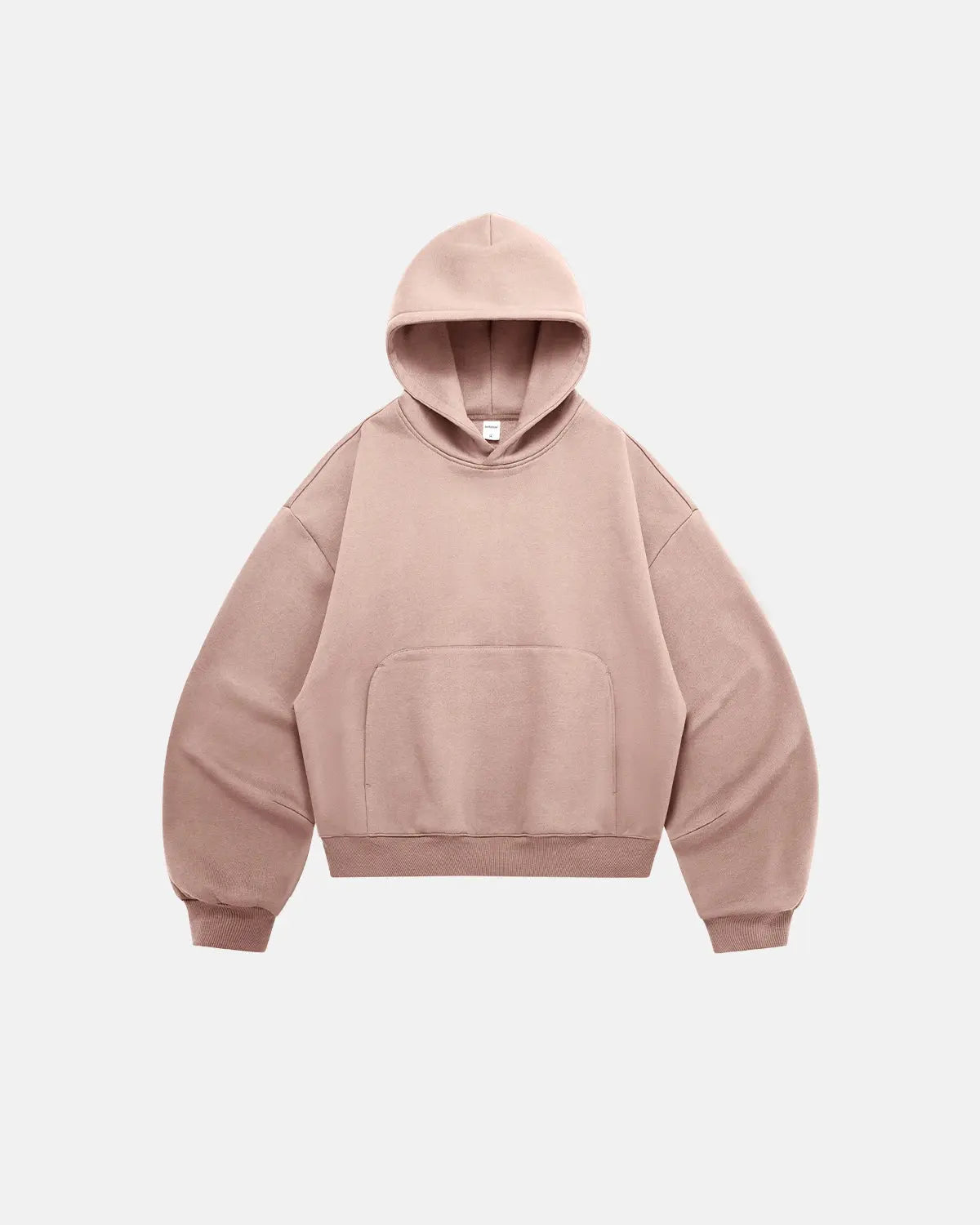 Blank comfy boxy fit hoodie by INFLATION, shown in a relaxed fit with soft fabric and casual style, ideal for streetwear.