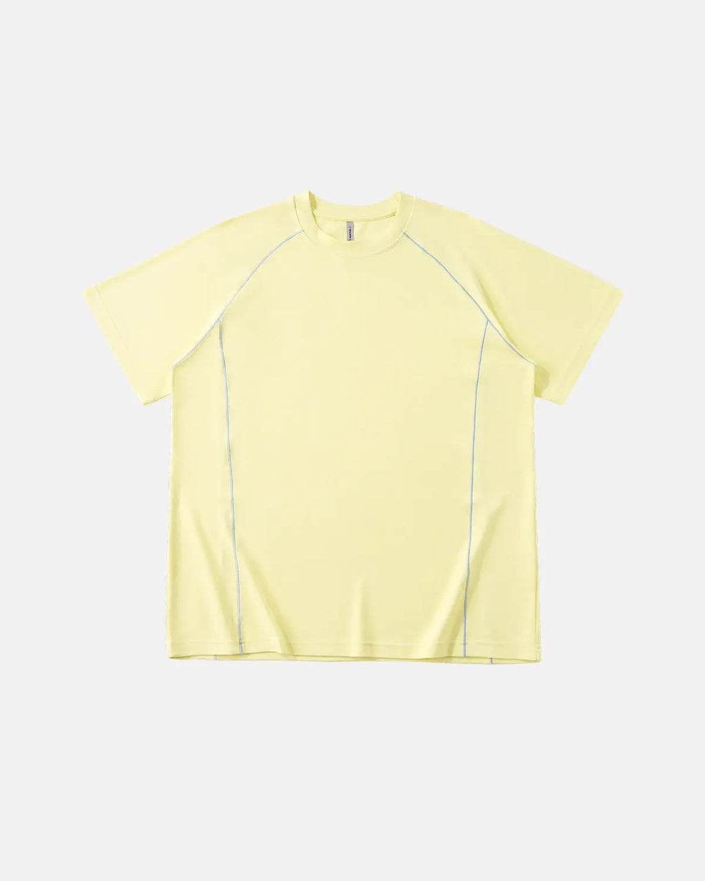 Lightweight INFLATION Stitching Activewear Tee with breathable fabric and stylish stitching details, perfect for athletic and casual wear.