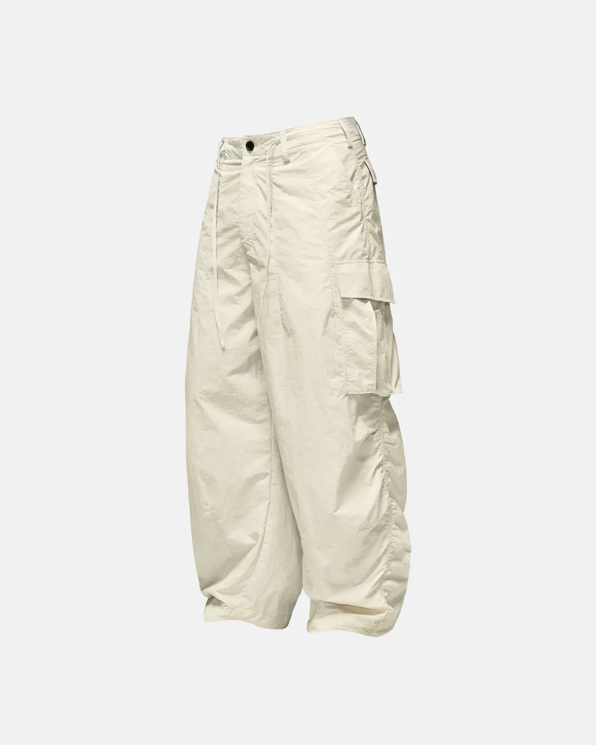 Inflation Classical Parachute Cargo Pants with multiple pockets, oversized fit, and streetwear style in durable fabric.
